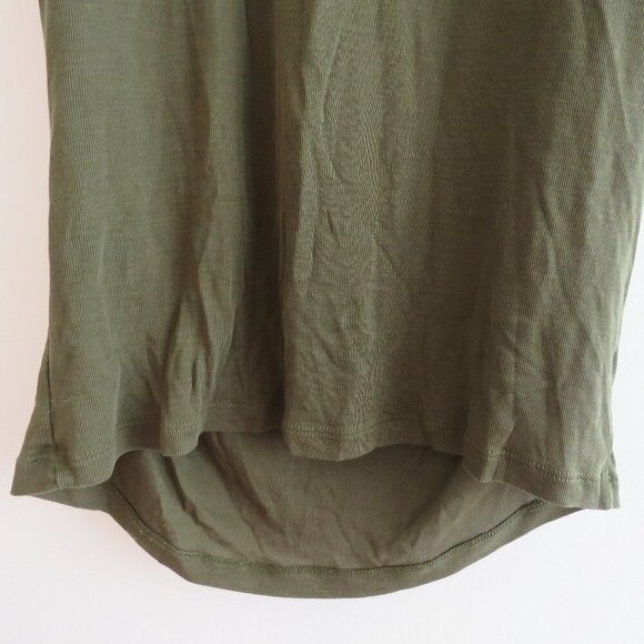 BARBARA BUI 100% Lyocell Draped Ruched Stretch Dress in Khaki Green - Size L - Picture 5 of 13